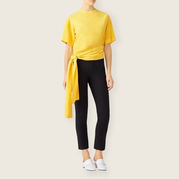EUC | Cedric Charlier | Waist Tie Blouse | Yellow | Size 12 - Picture 1 of 16